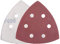 YoiYee 800 Grit Delta Sanding Sheet, Hook and Loop Triangle Sandpaper Pad, Sand Paper Disk, 6 Holes, 93 x 93 x 93mm, 20 Pack