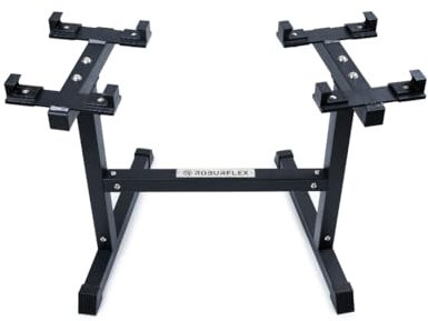 Roburflex Verstellbarer Hantelständer (für 22,7 kg und 36,3 kg) für Workout, Krafttraining, Fitness, Zuhause, Fitnessstudio