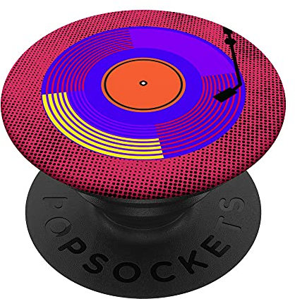 Vintage Phonograph Art LP Music Vinyl Record Pop Art Vinyl PopSockets Swappable PopGrip