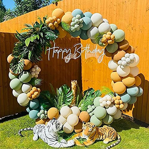 Ballon Kreis Rahmen Kit, Ballon Hoop Ständer, Ballonbogen Grundgestell Set Luftballons Garland Kit Rund Hochzeitsbogen Geburtstagsfeier Ballons Dekorativer (150CM)