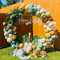 Ballon Kreis Rahmen Kit, Ballon Hoop Ständer, Ballonbogen Grundgestell Set Luftballons Garland Kit Rund Hochzeitsbogen Geburtstagsfeier Ballons Dekorativer (150CM)