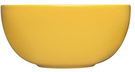 Iittala Teema Schale aus Porzellan in der Farbe Honiggelb mit einem Fassungsvermögen von 3,4L, Maße: 23,6cm x 23,6cm x 11,6cm, 1061232