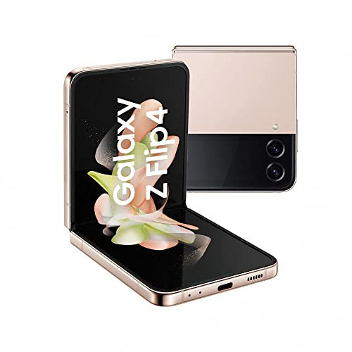 Samsung Galaxy Z Flip4, Téléphone Portable 5G, Carte SIM non incluse, Android, Smartphone Pliable, 256 Go, Or Rose, Extension garantie 12 mois offerte [Exclusivité Amazon] - Version FR