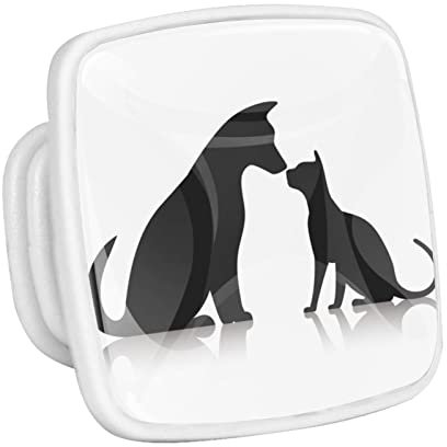 Tiere Katzen Hunde 4 Stück Bunte Fluoreszierend Schrankknöpfe Kristall Möbelknöpfe Für Schrankschublade Kleiderschrank Home Decorating 3x2.1x2 cm