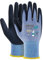 KAYGO gants de travail enduits de latex pour femmes respirant, 3 paires de gants de jardinage en polyester recyclé, gants de patio respectueux de l'environnement, KGE19L (Bleu, S, taille 7)