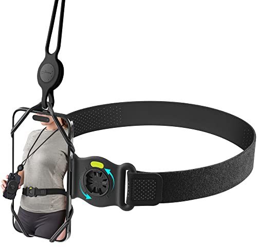 Bone 360° Drehbar Abnehmbar Handyhalterung zum Bergsteigen, Verstellbar Handyhalter für iPhone Samsung Smartphone 4,7-7,2 Zoll - Hike Tie Connect Kit 2 (L)