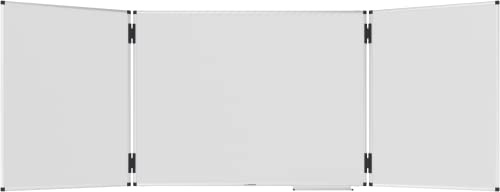 Legamaster UNITE PLUS Klapptafel - weiß - 90 x (120-240) cm - Whiteboard mit Zwei doppelseitig ausklappbaren Flügeln -magnetisch und beschreibbar- inkl. Zubehör