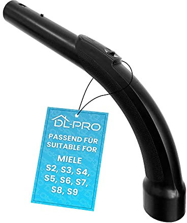 DL-pro Handgriff Griffrohr 35mmØ kompatibel mit Miele S-Serie S2 S3 S4 S5 S6 S7 S8 S9 9442601 5269091 Schwarz für Staubsauger Staubsaugerschlauch