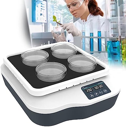 JINGEDD Digitallabor Orbital Shaker,Einstellbare Geschwindigkeit 40-200 U/Min,Horizontaler RotatorenschüTtler Mit Plattform,Klammer Und Zeitfunktion FüR Das Forschungsschule Laboratory,20