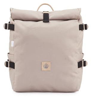 The BlueWave Collective - Re.32 Cycle | Rolltop Laptop-Rucksack bis zu 15,6 Zoll - Recyceltes Plastik - Rucksack 20 bis 28 L - Wasserdicht und langlebig - Grau