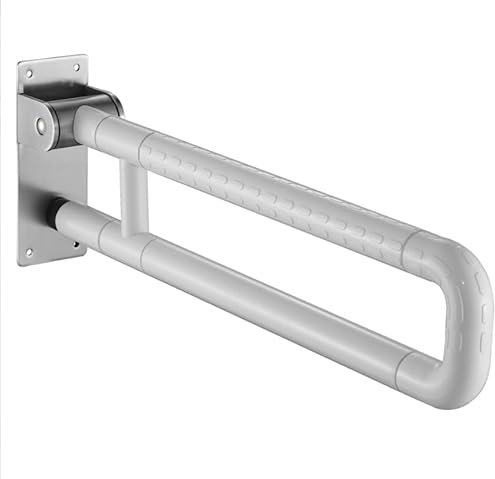 Tawxot 75cm wc Haltegriff, Wandstützgriff Klappbar wc Aufstehhilfe toilette 300~350 Kg,Rutschfest für Badezimmer Und Toilette, Haltegriffe für Senioren, Behinderten