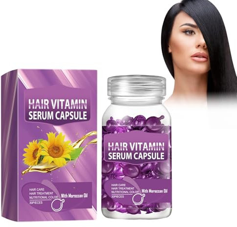 Capsule Per La Cura Dei Capelli, Capsule di Siero per il Trattamento dei Capelli 30 pz,Capsule di siero vitaminico per capelli per Donne e Uomini,Migliora la cura dei capelli secchi e crespi 2 (1)