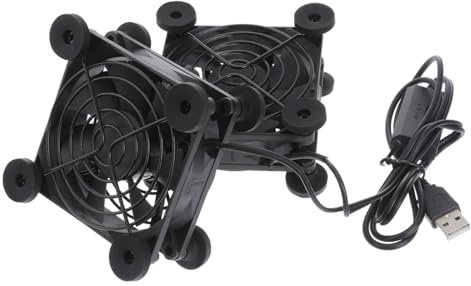 BESTonZON 5v Ventilador Usb De Chasis Refrigerante Para Router y Módem Silencioso y Potente Motor De Ventiladores Para Evitar Sobrecalentamiento Fácil Conexión Usb