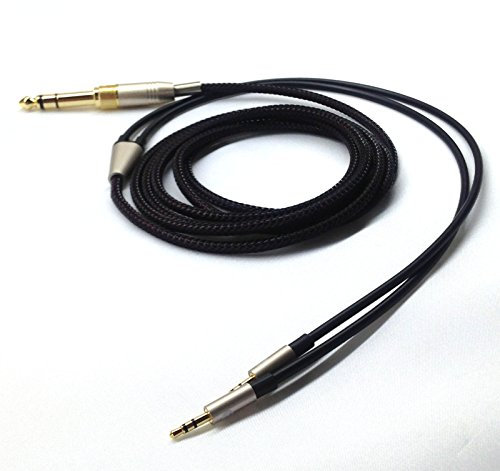 ABLET Replacement audio Cable Compatible with Hifiman HE400S, HE-400i(2.5mm Plug Version), HE560, HE-350, HE1000 Headphone 3.5mm and 6.35mm to Dual 2.5mm Jack Male Cord 1.2m/4ft