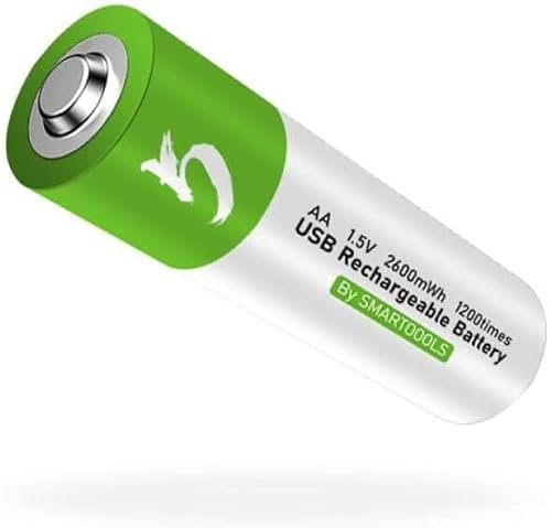 Batteries d'origine USB AA Rechargeables 1 5V 2600 MWh Li-ION Batterie pour La Télécommande Batterie De Jouet À La Souris + Type-C.4 Pièces AA Et Câble