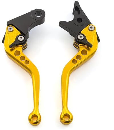 ONETREND Bremshebel Für Hornet Für CB600F Für CBF600 2007 2008 2009 2010 2011 2012 2013 Motorrad Einstellbare Bremse Kupplung Hebel Zubehör Bremshebel Kupplungshebel (Color : 147mm Gold)