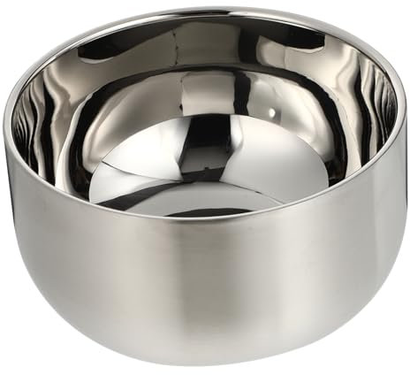 TOPBATHY 1 Pc zuppiera insalata Terrina ciotole cucina ciotola cucina ciotola del cibo contenitore per tagliatelle doppio Ciotola termica ciotola di pasta Acciaio inossidabile