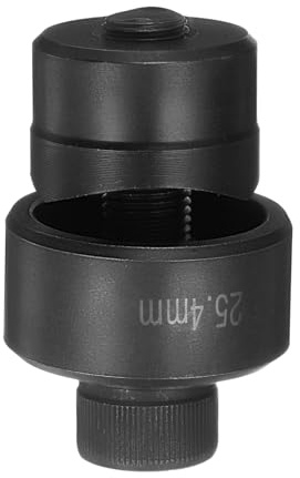 QUARKZMAN Blechlochstanze 25,4 mm aus Lagerstahl präzises Schneiden manuelle Durchschlagwerkzeug-Set für Metallblech, Spüle, Edelstahl, schwarz