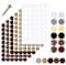 300 Screw Cover Caps,With 6 self-adhesive screw hole cover stickers,Plastic Cross Head Screw Cover Caps,Plastic Screw Hole Covers,Snap-on caps for Phillips screws in furniture, wardrobes and cabinets
