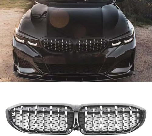QziH für BMW 3 Series G20 G21 G28 330i M340i 2019-2022 Auto-Frontgrill Frontstoßstange Racing Grill Tuning Zubehör Frontgrill