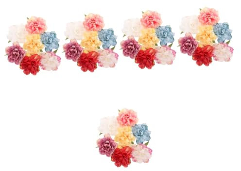 TENDYCOCO 35 Pièces Épingle à cheveux fleur de pivoine broche fleur de mariage pince à cheveux barrette clip cheveux s de cheveux pinces à cheveux Fibre chimique polyester