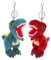 PRETYZOOM 2St Dinosaurier-Puppe süßer Schlüsselanhänger Dinosaurier-Schlüsselanhänger dino schlüsselanhänger Dinosaur Schlüsselanhänger süße Schlüsselanhänger für Frauen Schlüsselbund