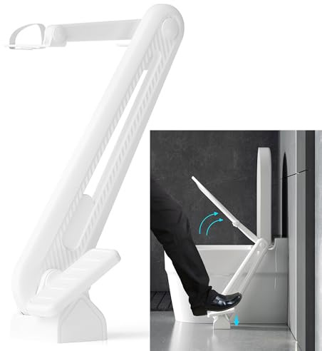 syiyunran asiento inodoro levantador tapa pedales pie - 1 juego toque evitar libre telescópico evita sucio para el cubiertas portátil adecuado viajes a casa baño oficina restaurante hotel