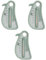 Amosfun 3St Wasserthermometer thermometer kinderthermometer thermometer für badezimmer thermometer Pinguin-Thermometer Temperaturmessgerät Kerosin Green