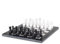 Ensemble d'échecs de luxe en marbre fait main de 30,5 cm – Marbre noir et blanc de l'Himalaya – Cadeau élégant pour les amateurs d'échecs