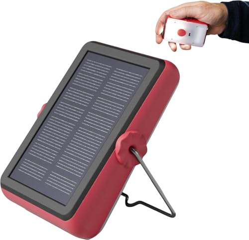 BRIGHT Start+ Solarlampe LED, Solar & USB-C, IP64, 89 g | 90 Std. Laufzeit, Langlebig entwickelt, Wiederaufladbare Technologie, Vier Lichtmodi, Für Camping & Notfälle