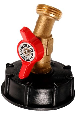 TOPBATHY Ibc Adapter für Ibc Tank Robuster Wasserstopfen für Regentonnen Installieren zu Reinigen