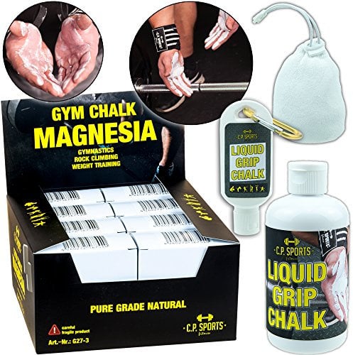 C.P.Sports Liquid Grip Chalk, Magnesia Block, Pulver, Magnesia flüssiges Magnesia Grip Klettern Bouldern / Chalk / Turnen, Klettern, Gewichtheben (544g-Block)