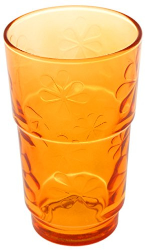 ARC 4610 Funnyflower Set Gläser, Orange, 6 Einheiten