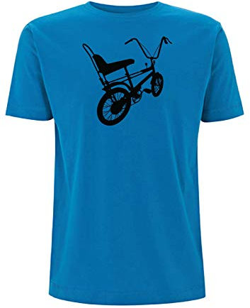 Time 4 Tee Mk 1 Chopper T Shirt 1970s Bike Cycling MTB Retro Custom Vintage Gift (Medium, Electric Blue)