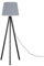 MiniSun | Modern Black Wood Tripod Design Floor Lamp with a Grey Tapered Shade | Floor Lamps & Torchieres, Home Décor & Improvement Essential