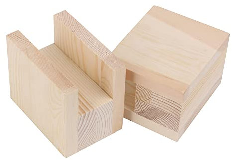 Lot de 4 rehausseurs de meubles en bois résistants pour canapé, table et chaise.