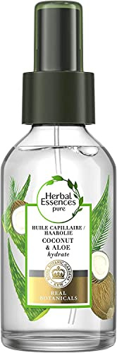 Herbal Essences, Huile Capillaire, à L'Huile de Noix de Coco et à l'Aloe, Hydrate les Cheveux, 100 ml
