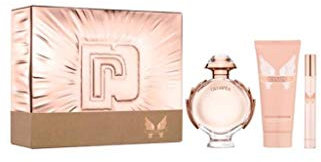 Paco Rabanne Olympea Eau de Parfum 80 ml, EDP 10 ml & Body Lotion 100 ml Damen Geschenkset