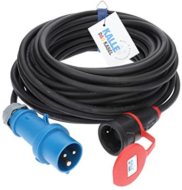 CEE Adapterleitung Kalle Blue CEE Stecker auf Schuko Kupplung 3G 1,5mm² 230V 16A von KALLE DAS KABEL 5 Meter