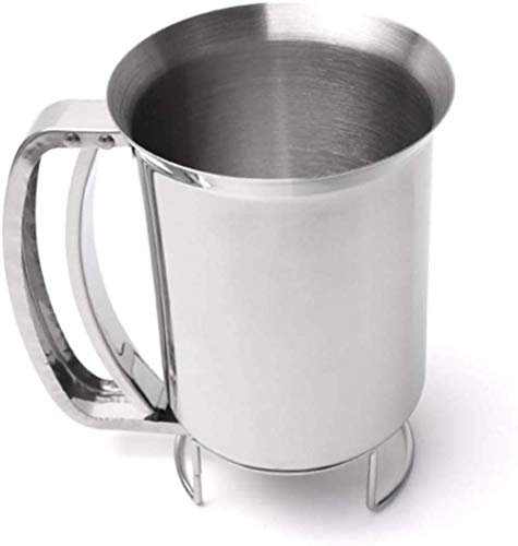 Edelstahl-Backtrichter, 900 ml, handlicher Teigspender für Cupcakes, Waffeln, Pfannkuchen, Teig, Porter, spülmaschinenfest, ideal zum Backen