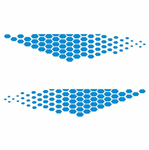 Auto Karosserie Aufkleber,Hexagon Pixel Cyber Auto Aufkleber Sticker Wasserdichte Karosserie Seiten Aufkleber Vinyl Grafik Aufkleber Abziehbild Auto Motorhaube Streifen Aufkleber für Fahrzeuge LKW SUV