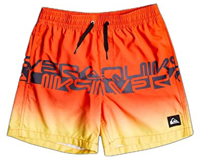 Quiksilver Word Block 14 - Short de Bain - Garçon Enfant 8-16 Ans - Rose