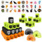 Fennoral 40 Stück Mini Halloween Spiralen Magic Springs - Spinnen Skelett Kürbis- Haloweenparty Mitgebsel Kinderparty Gastgeschenke Lernspielzeug（orange schwarz grün）