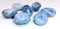 TENET - 3 PEZZI - Pietra naturale burattata levigata per cristalloterapia, reiki e meditazione - 20-25 mm (CALCITE BLU)