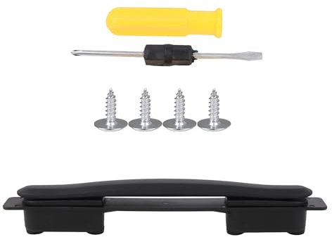Mxfans Flexibler Riemen, Schwarz, B116, Ersatzgriff für Koffer, Gepäck, 215 mm, mit Schraube