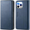 TUCCH Hülle für iPhone 15 Pro Max Handyhülle 5G 2023 [RFID Blocker] TPU [Kartenfächer] [Standfunktion] Stoßfest Schutzhülle, Kratzfest Cover Kompatibel mit iPhone 15 Pro Max (6,7 Zoll), Dunkelblau