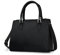 TAN.TOMI Handtasche Damen, Henkeltaschen mit großem Fassungsvermögen, Modische Schultertasche Multikompartiment und Multifunktional Elegante Handbags mit Abnehmbarem Schulterriemen, Schwarz