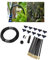 GLOGLOW Garten-Sprinklersystem-Set für den Garten, Oberirdisches Sprinklersystem, Bewässerung, Schwarzer Sprinkler, Biegbare und Verstellbare Düse (EU-Standard)