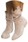 tinbarry Stivaletti da Donna Stivaletti in Pelle Scamosciata con Zip Pieghe Stivali Invernali Stivaletti Bassi Stivaletti Retrò Eleganti con Zip Stivaletti Tinta Unita Scarpe