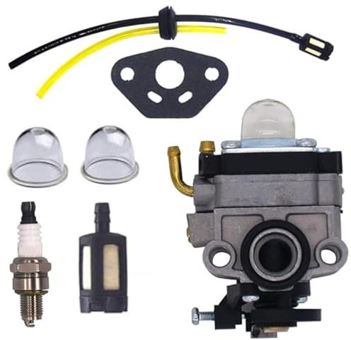 Ewillownm Compatible avec carburateur avec kit de conduite de carburant pour moteur Honda 4 temps GX31 GX22 FG100 16100-ZM5-803 GCA91 Carb